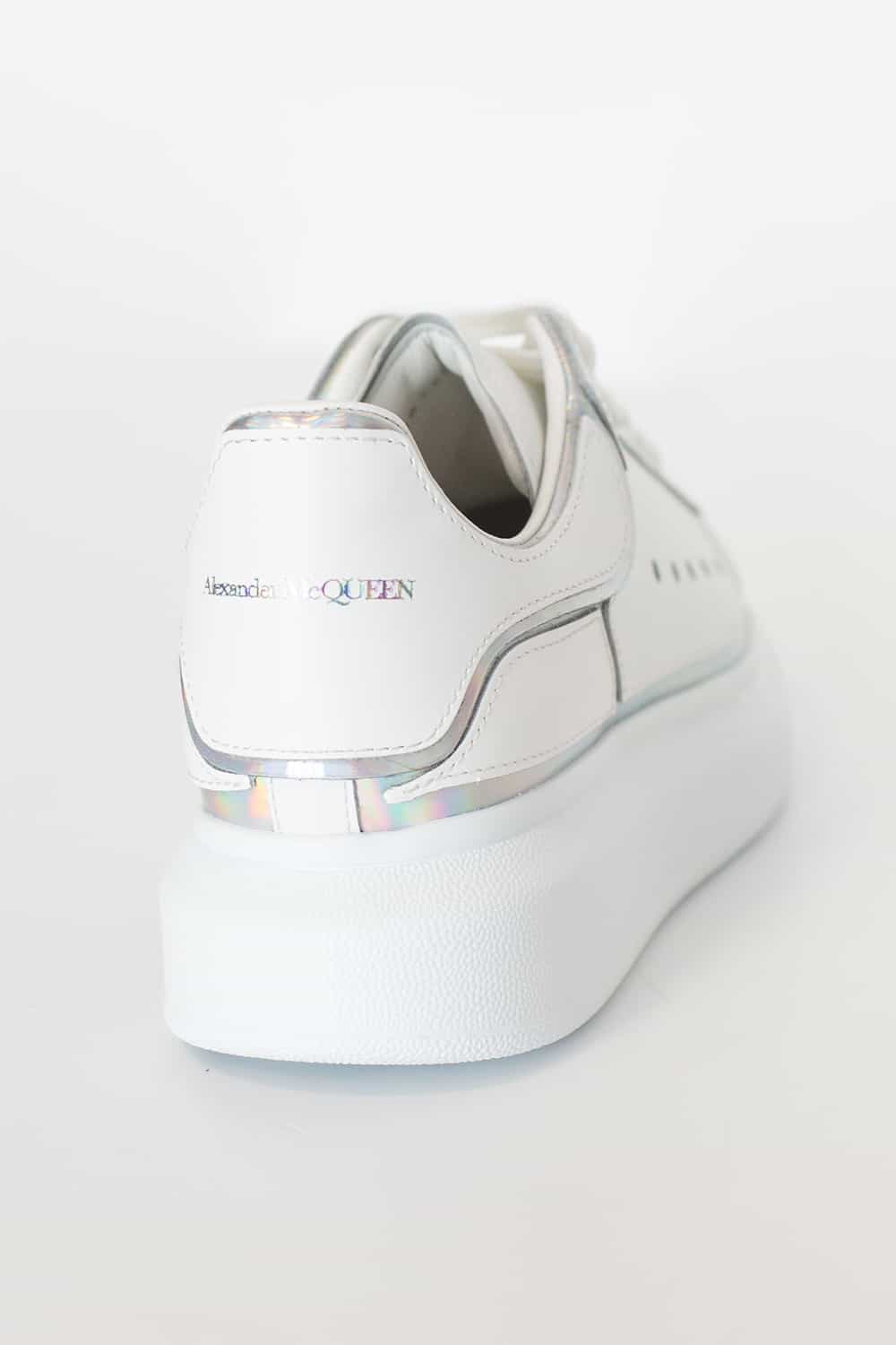 Womens Alexander McQueen white Leather Oversized Sneakers | Harrods #  {CountryCode}
