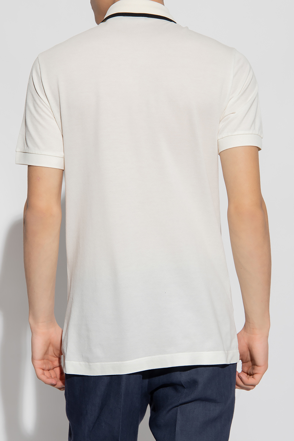 Dolce&Gabbana – White cotton piqué polo-shirt (15389) | Exclusive