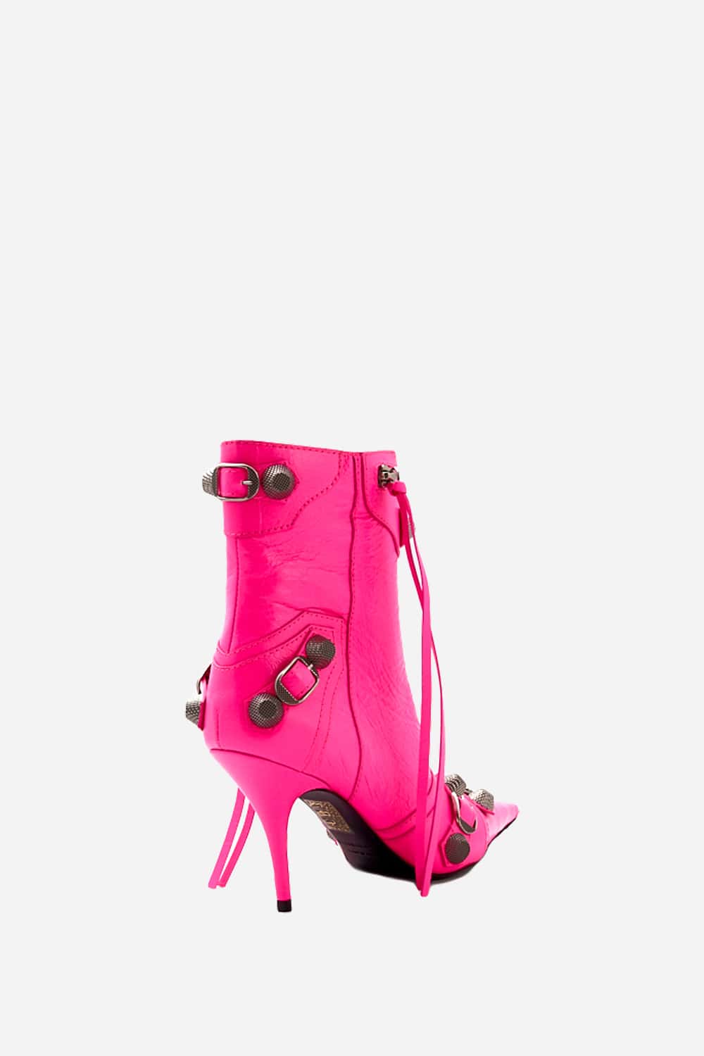 Balenciaga Cagole ankle boots in neon pink Exclusive Designer