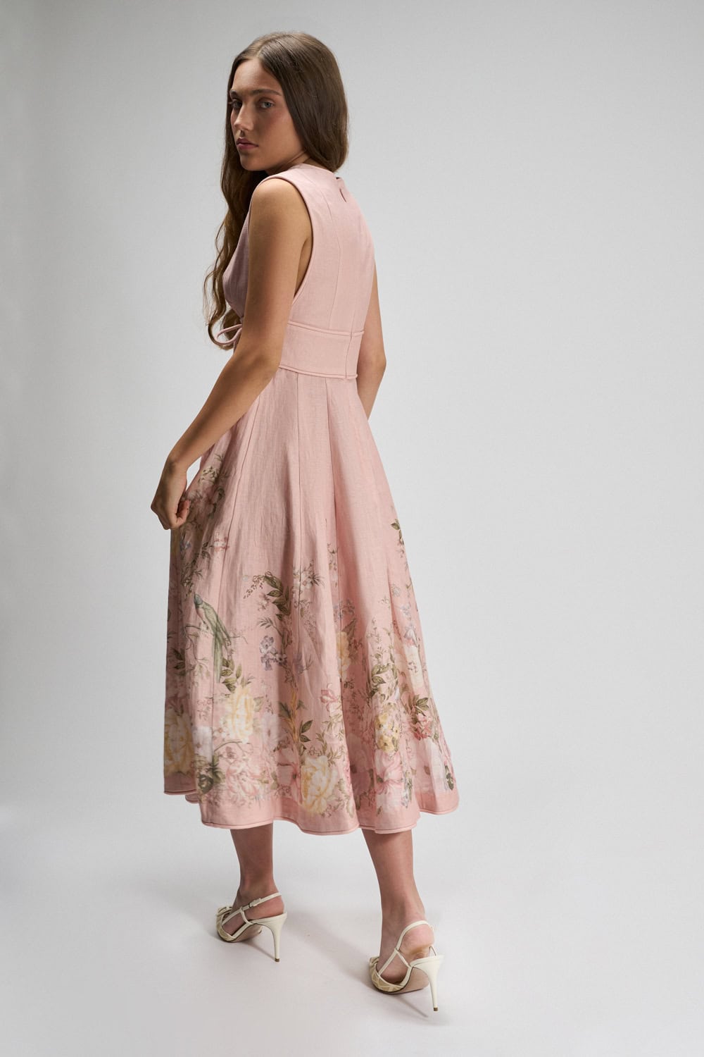knee length dresses for ladies rosa bralette midi dress main image 0