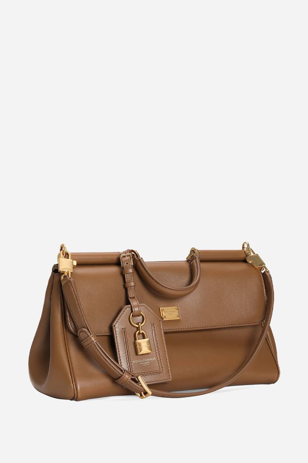 Dolce & Gabbana brown shoulder bag イタリア製 DOLCE&GABBANA My Sicily leather shoulder bag | NET-A-PORTER