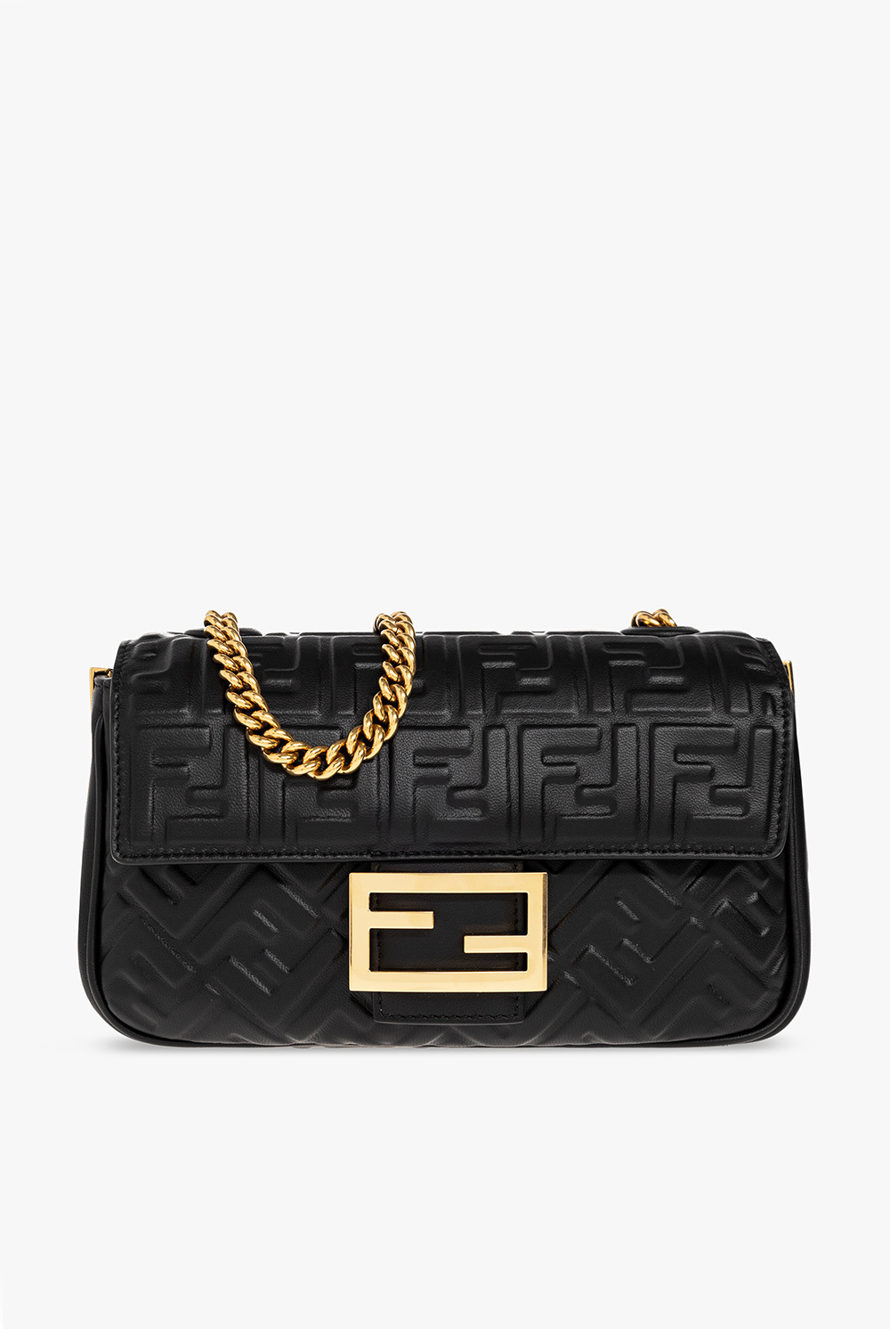 Fendi Black Baguette small shoulder bag Exclusive Designer