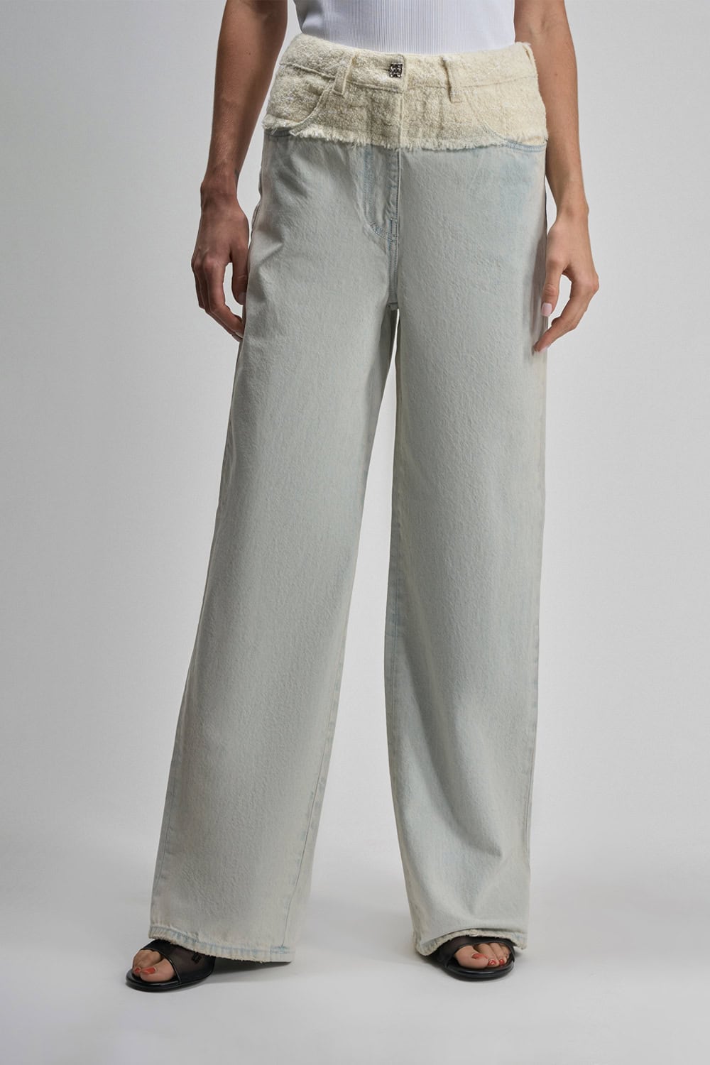 Givenchy Oversized jeans with tweed Exclusive Designer