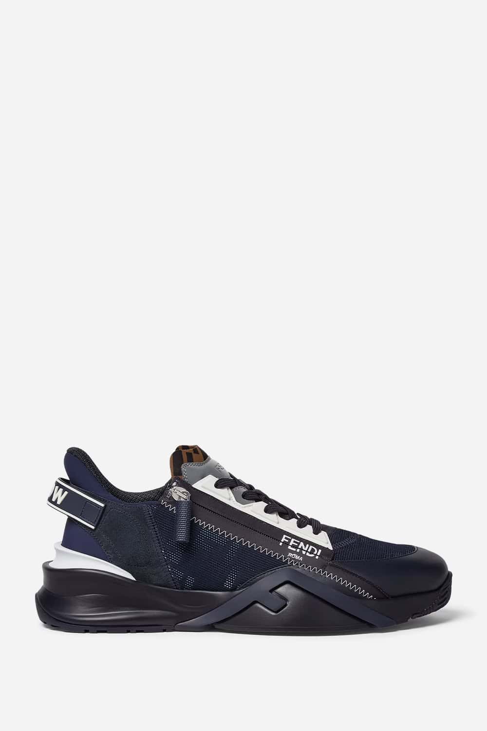 Fendi Flow sneakers in navy blue Exclusive Designer