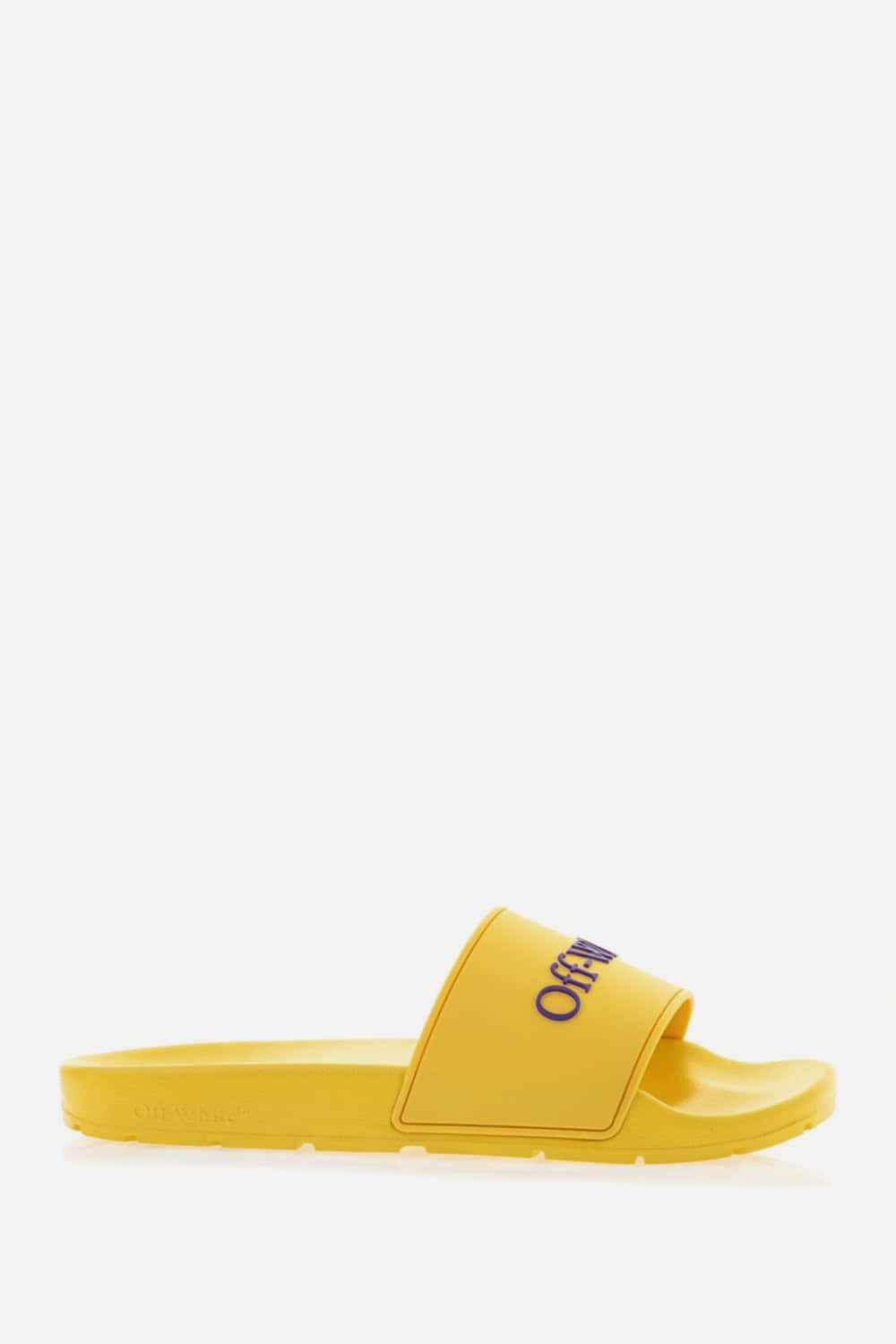 Off-White Yellow sliders with logo Exclusive Designer