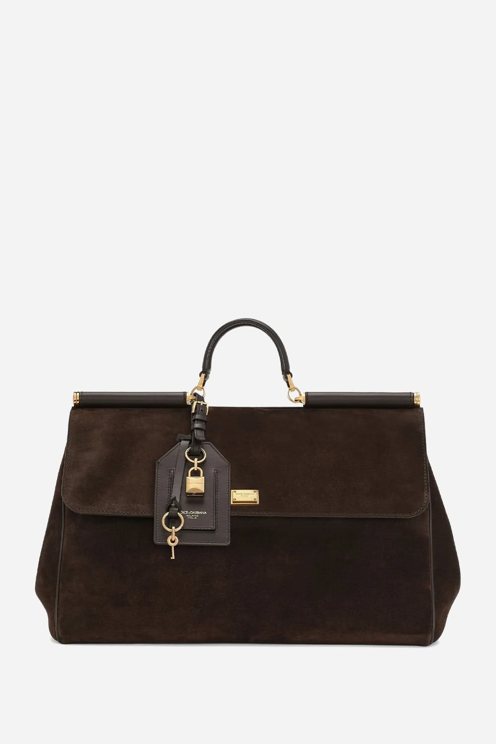 Dolce & Gabbana brown shoulder bag イタリア製 Dolce & Gabbana D Ring Saddle Brown Leather Shoulder Bag