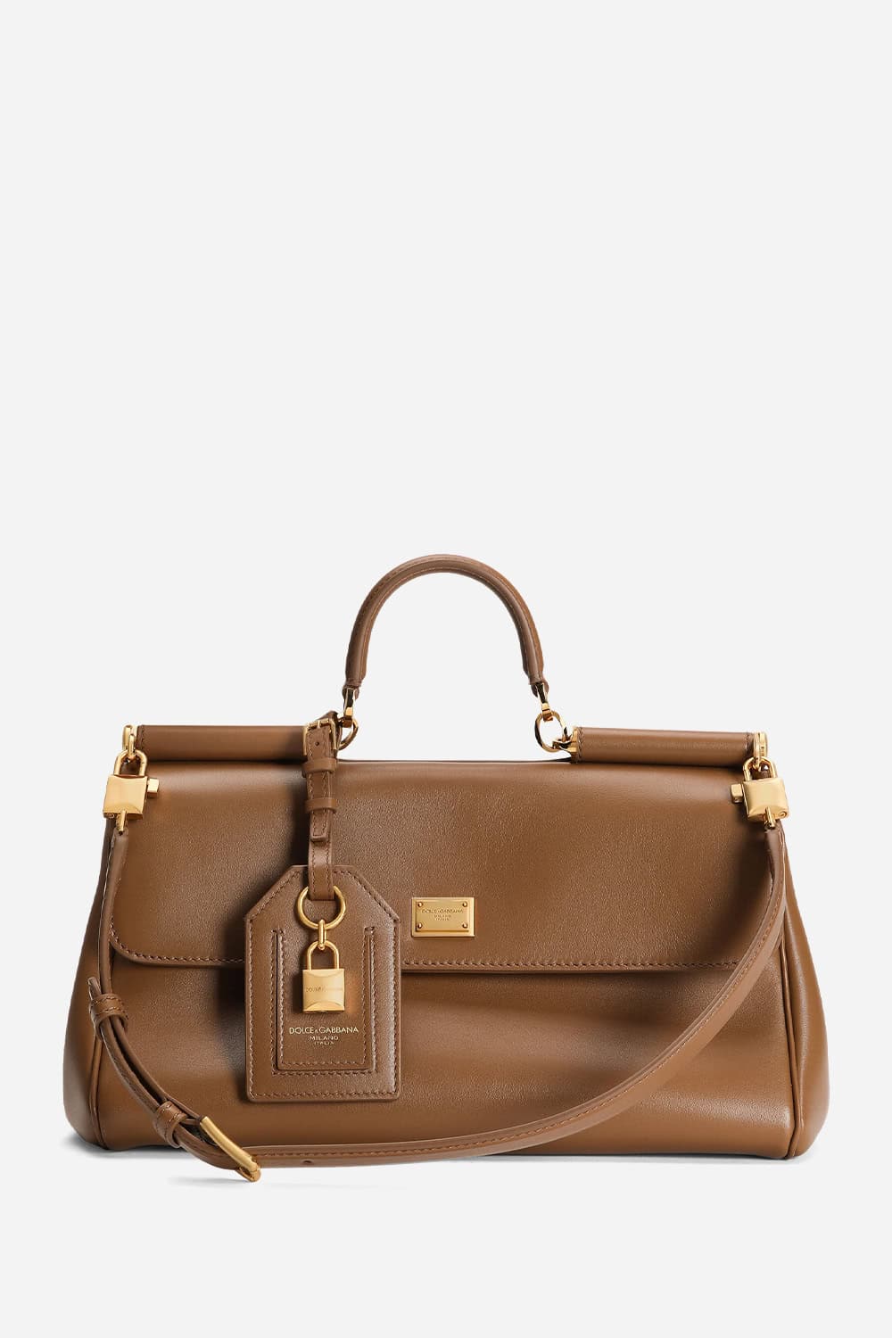 Dolce&Gabbana - Sicily Large brown handbag | Exclusive
